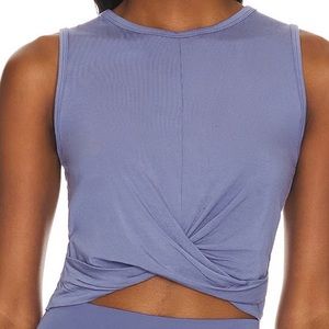 Alo yoga cover tank in blue